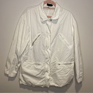 j crew white jacket size large